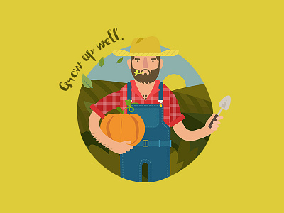 Farmer app application character farmer flap game green kids mixjam yellow