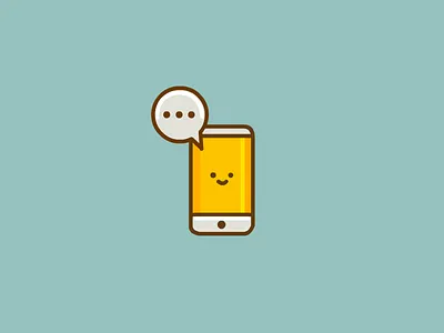 Mobile Phone chat icon mobile phone vector