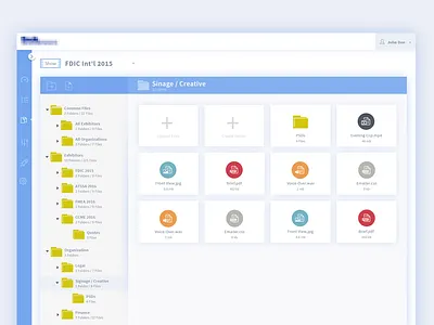 Explore Files app clean explorer files flat interface shyama ui ux web app