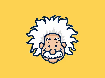 Einstein avatar avatars branding cartoon character design einstein identity illustration