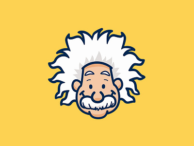 Einstein avatar avatars branding cartoon character design einstein identity illustration