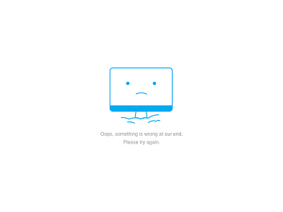 Generic Error empty state error sad