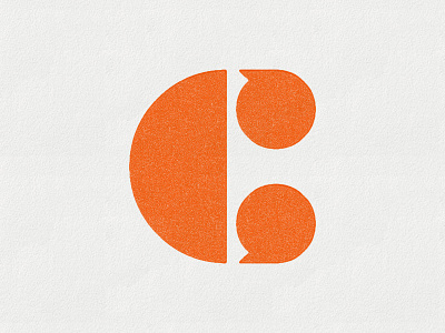 What do you C? c geometric letter speech bubble typography