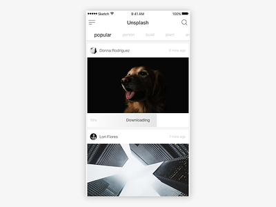 Simple design for Unsplash simple