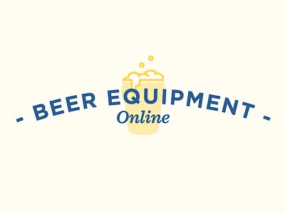 Beer Equipment Online bar beer brewing drink e commerce glass logo