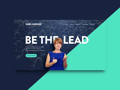 Claim Leadership conference desktop flat speaker ui web website