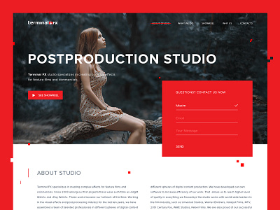 Terminal FX | Landing clean corporative fx grid landing postproduction simple studio