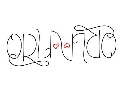 For Orlando ambigram hand lettering lettering orlando type typography