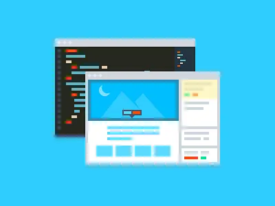 Web Inspector & Code Editor code icon illustration imgix svg vector