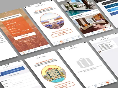 Stayful dribble app branding icons ios iphone photoshop san francisco sketch ui user experience user interface ux