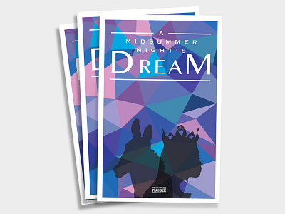 A Midsummer Night's Dream a midsummer nights dream brochure colours dreamy poster shakespeare triangles