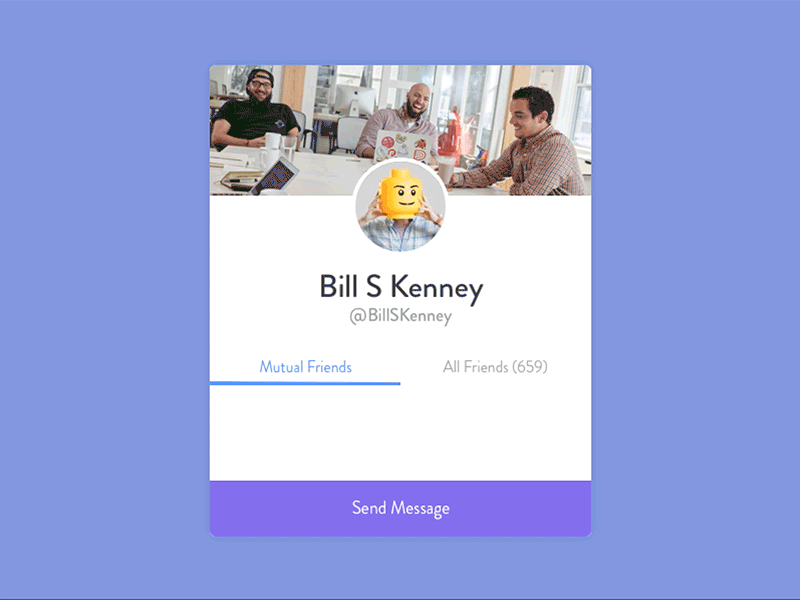 DailyFramer: Day 003 - User Profile Card animated card dailyui framer framerjs gif profile