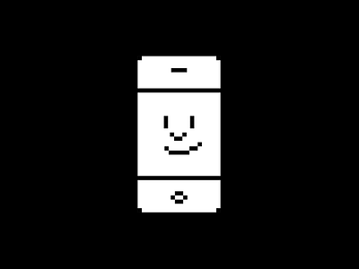 Happy iPhone icon pixel art