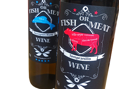 Design wine labels blue concept design drawing handwriting illustration labels red white wine