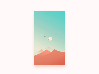 mountain 壁纸 插画