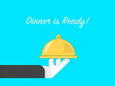 Dinner is Ready butler creative dinner food