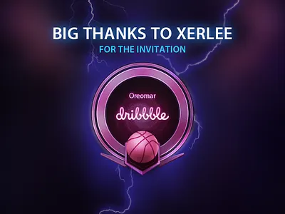 Pink Badge Got badge dribbble first invitation pink shot thanks