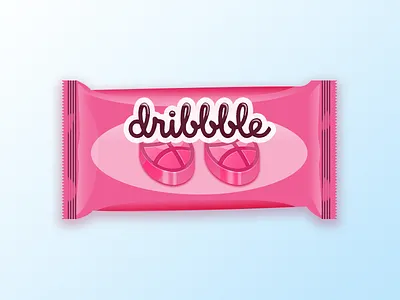 2 Dribbble Invites candy invitation invite pink
