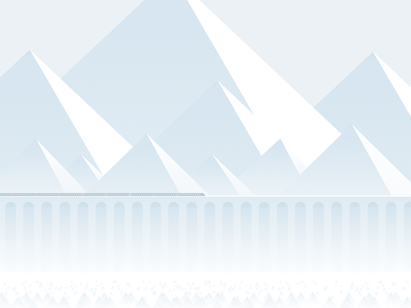 Snowpiercer bridge mountain pure snow snowpiercer train