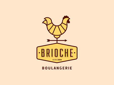 Brioche Boulangerie Logo bakery logo design boulangerie branding braind brioche french bakery design logo design