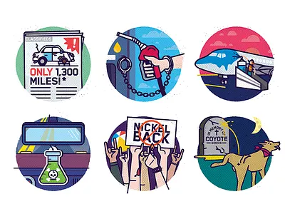 Popular Mechanics design editorial icons illustration magazine popular mechanics spot illustration