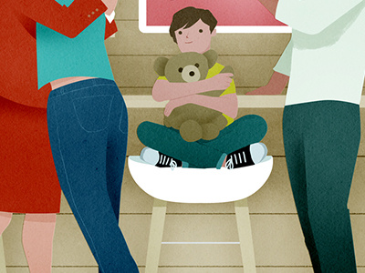 Teddy bear andrew lyons boy illustration teddy bear wip