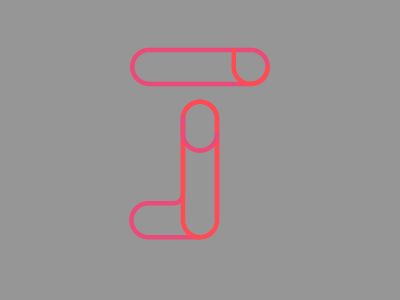 J colors font j type