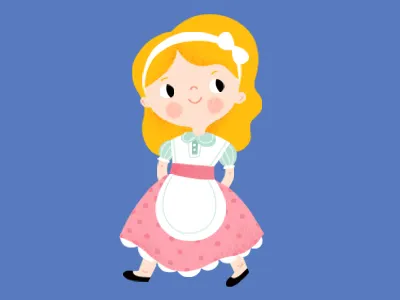 Goldilocks (without the bears) childrens book childrens illustration goldilocks goldilocks illustration illustration kidlitart kids illustration