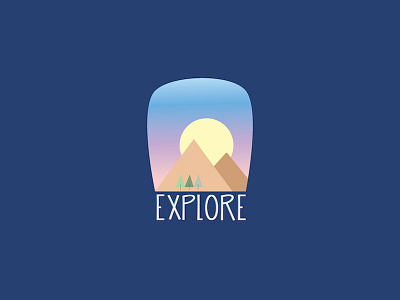 Explore flat design vector