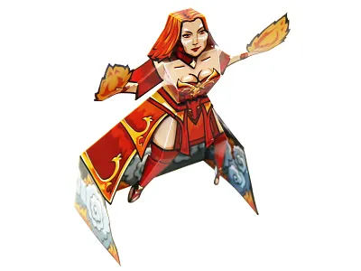 True Paper Hero champion dota hero paper craft paper toy papercraft