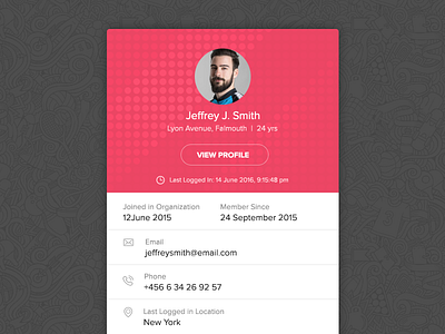User Profile community website concept india kerala kochi play profile quick look sports ui user website