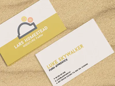 Luke Skywalker Brand Identity & Business Card branding business cards design farm graphic design identity logo luke skywalker minimal print star wars
