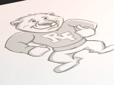 Robert Frost Polar Bears // Unused Sketch 2 bear bears ice mascot polar sketch sketchbook
