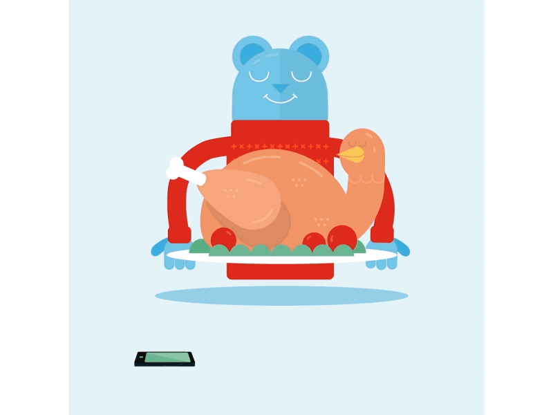 Turkey Probing 2d after effects animation