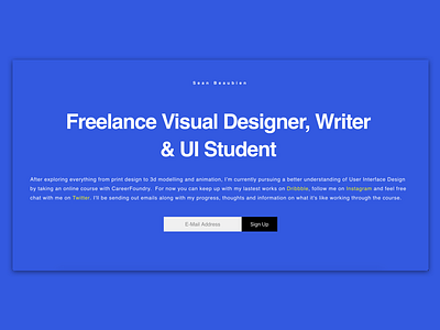 Landing Page landingpage portfolio ui ux website