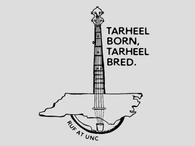 2016 Graphic for RUF at UNC banjo north carolina ruf state tarheel unc