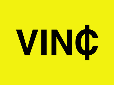 Vin¢_02 helvetica logo money type vincent wordmark