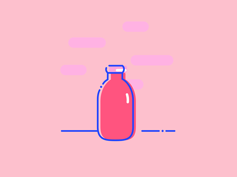 Dribbble Party ! 2d animation dribbble drink explosion graphic kombucha motion party