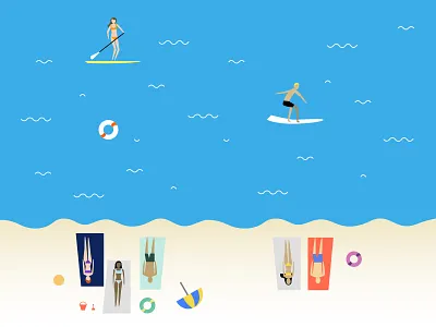 Beach season beach summer tinypeople