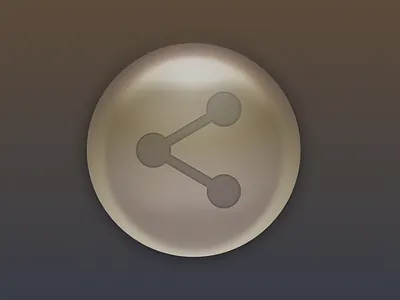 Daily UI 010 Share Icon button gradient pearl share