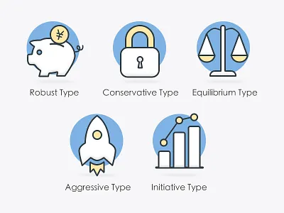 Type financial icon type