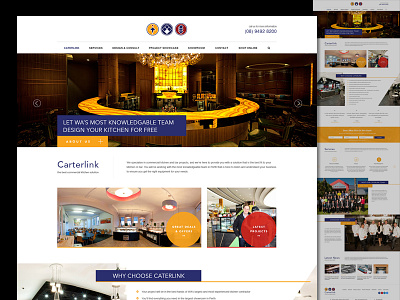Web ReDesign for a Kitchen Interior Design Company architecture interior design kitchen web design