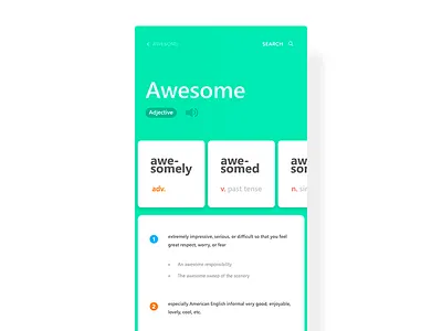 Dictionary Application cards dict dictionary glossary ios iran meaning pronunciation tehran translate translation word