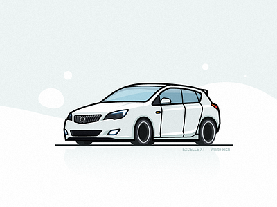 White Fish car my