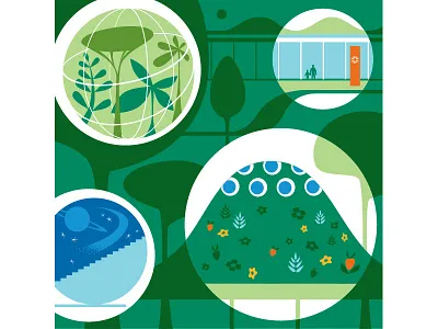 CalAcademy Building architecture calacademy california academy of sciences environment illustration illustrator nature vector