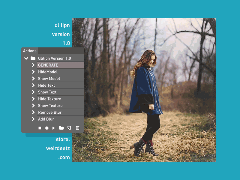 Qlilipn Updated Version 1.0 2.5d actions hashtag image instagram parallax photo photoshop qlilipn quotes video