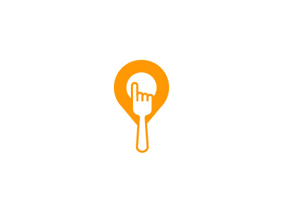 Order Food click food fork hand location logo online order pin restaurant tap