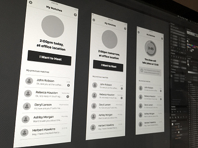 Wireframing WIP ai illustrator prototype ux wireframe