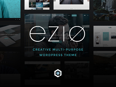 EZIO | Promo Material agency business creative designer freelancing multi purpose portfolio theme visual artist webdesign wordpress