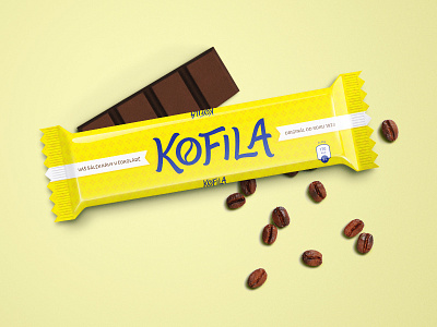 Kofila calligraphy chocolate design handwritten kofila minimalist package packaging